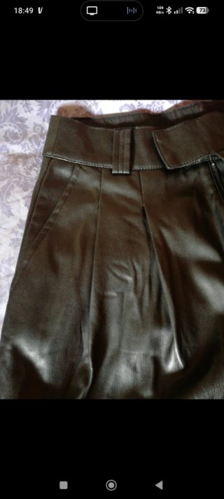 Pantalón pirata polipiel mujer talla 38
