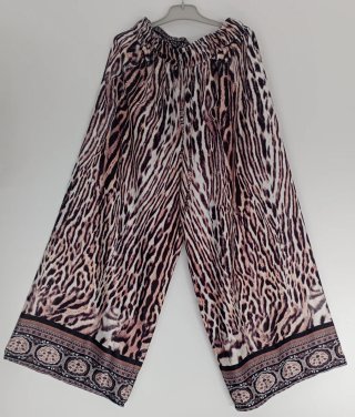 Pantalón ancho estampado animal print