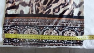 Pantalón ancho estampado animal print