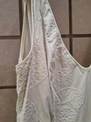 Traje de flamenca beige