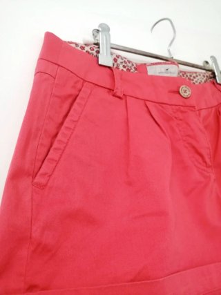 Pantalón corto Springfield fucsia algodón
