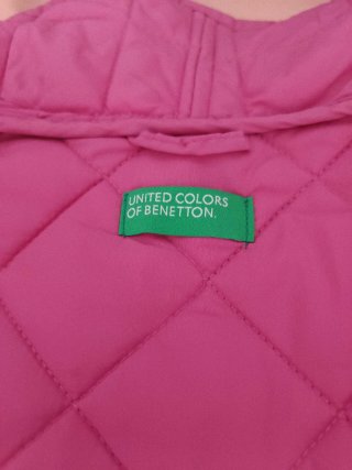 Chaqueta acolchada niña rosa. Talla 7/8 años.