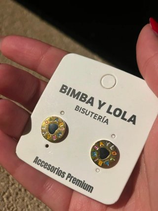 Pendientes Bimba y Lola Dorados Multicolor