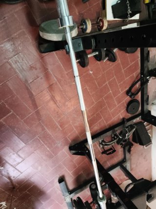 Barra Olímpica Cromada 220cm