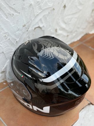 Casco Scorpion Moto Negro talla L