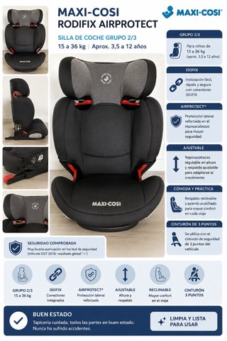 Maxi-Cosi RodiFix AirProtect ISOFIX 15-36kg
