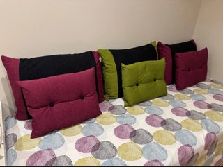 Lote 6 Cojines Medida Cama Sofá + Juego Nórdico 90