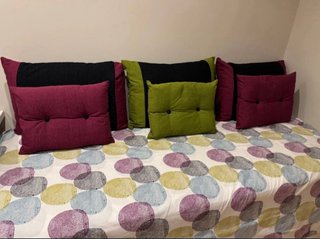 Lote 6 Cojines Medida Cama Sofá + Juego Nórdico 90