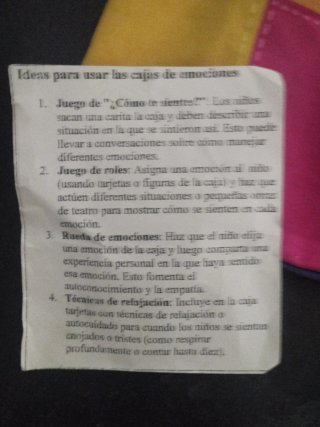 Juego bolsa de Emociones