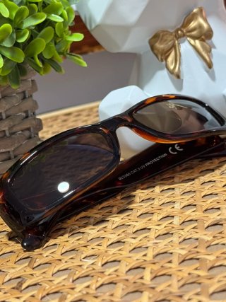 Gafas de sol carey rectangulares vintage