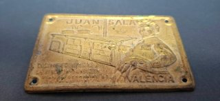 Rótulo antiguo Juan Salas Valencia