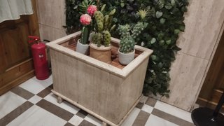Jardinera Mármol Travertino Beige