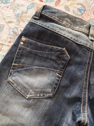 Pantalones vaqueros capri vintage Y2K