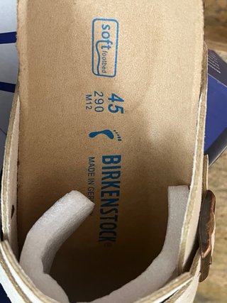Zuecos Birkenstock Boston Beige claros Talla 45
