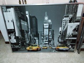 Cuadro Times Square Ikea Blanco y Negro
