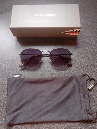 Gafas D.Franklin Aviador Negro/Plata