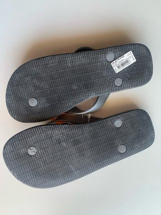 Chanclas Dupe Negras y Grises Talla 39