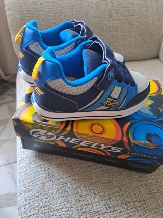 Zapatillas Heelys niño azul y blanco talla 34