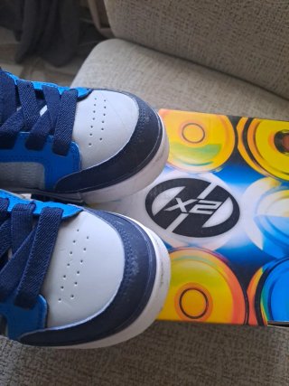 Zapatillas Heelys niño azul y blanco talla 34