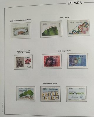 SUPLEMENTO EDIFIL 2009 SELLOS ESPAÑA ESTCH.TRANSP.