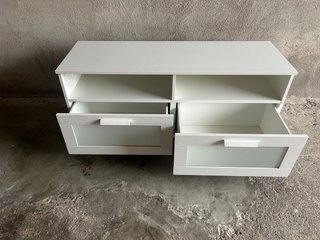 Mueble TV Blanco y Gris