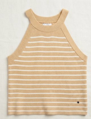 Jersey Brownie Rayas Beige Talla XXS