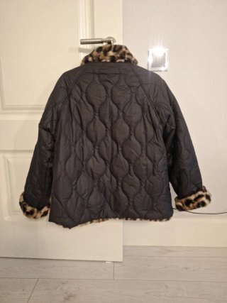 Chaquetón reversible estampado leopardo