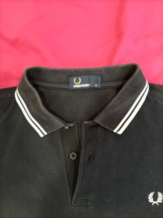 Polo Fred Perry Negro Talla M