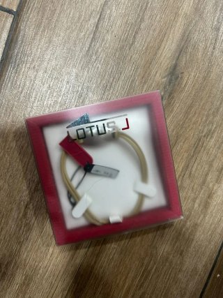 Pulsera Lotus Acero y Piel Beige