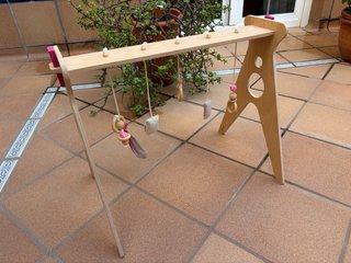 Gimnasio madera bebé