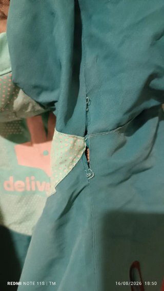 Giacca Impermeabile Deliveroo Verde/Turchese