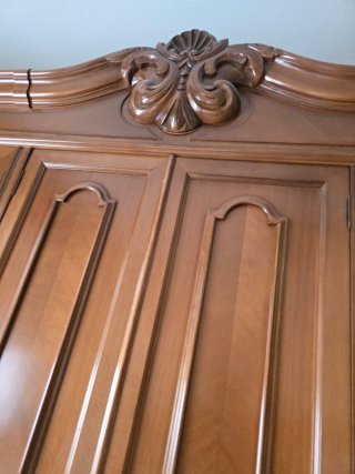 Armario Clásico Madera Maciza 6 Puertas