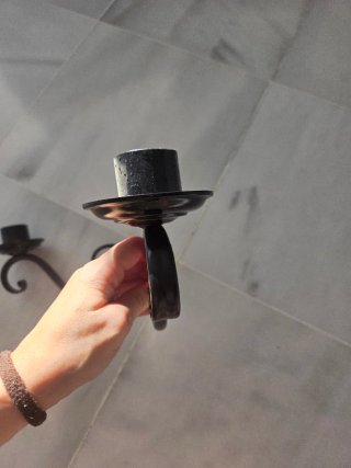2 Candelabros de Hierro Forjado para Balcón
