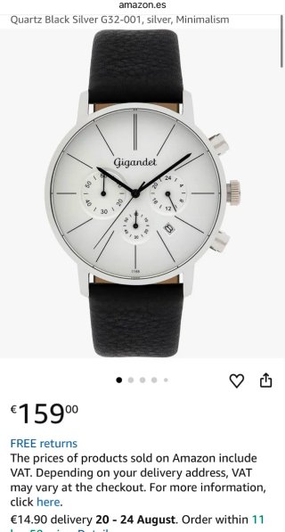 Reloj Gigandet minimalism para hombre G32-001 new