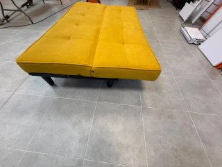 Sofá Cama Amarillo Tela