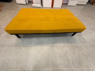 Sofá Cama Amarillo Tela