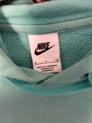 Sudadera Nike Talla S Verde Agua