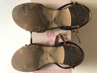 Sandalias de piel multicolor