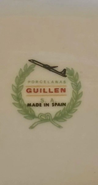 Set toeletta vintage in ceramica Guillen