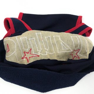 Soviet Vintage Olympic Knit Tank Top Blue Red