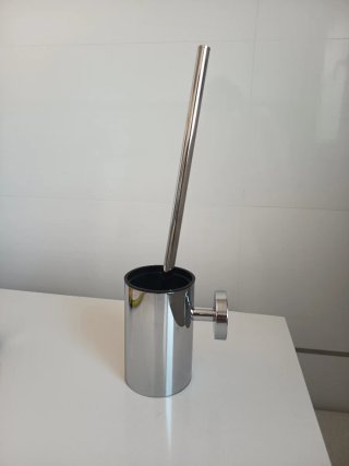 Porta escobilla baño acero inox pared