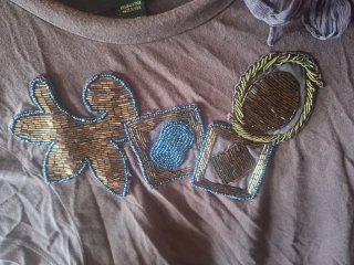 Camiseta Zara Mujer Marrón Talla L