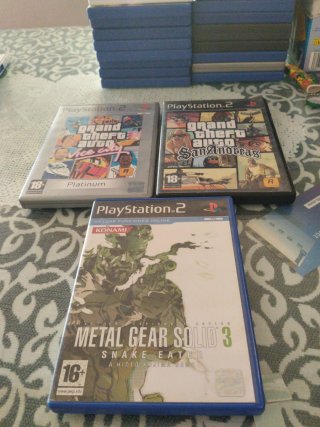 Juegos PS2: GTA Vice City, San Andreas, MGS3