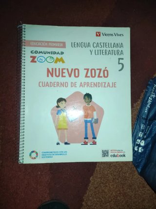 Libro Lengua Castellana 5 de primaria NUEVO ZOZO