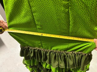 Traje de flamenca verde con lunares