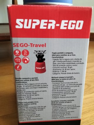 SUPER-EGO Lámpara y Hornillo de gas Camping