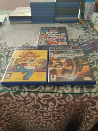 Lote 3 Juegos PS2: GTA Vice City, Simpsons, Need f
