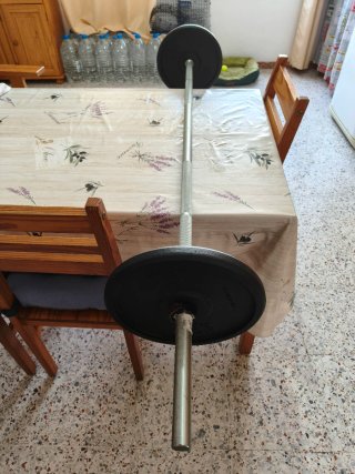 Barra con discos 10 kg