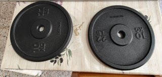 Barra con discos 10 kg