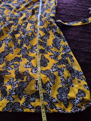 Vestido amarillo estampado mariposas Talla M